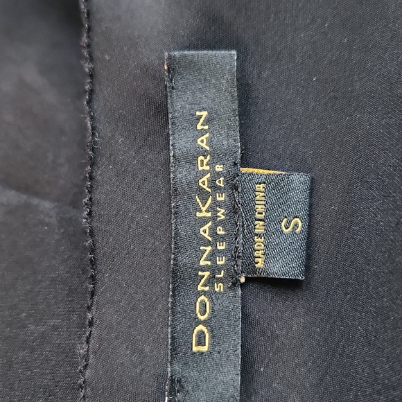 Donna Karan Elegant Black Long Sexy VNeck Evening Gown With Sheer Detailing Sz S - Picture 10 of 11